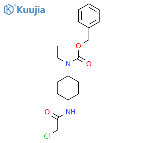 [4-(2-Chloro-acetylamino)-cyclohexyl]-ethyl-carbamic acid benzyl ester structure