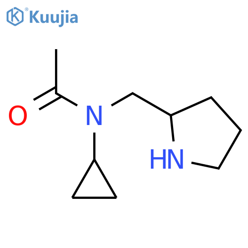 N-Cyclopropyl-N-pyrrolidin-2-ylmethylacetamide structure