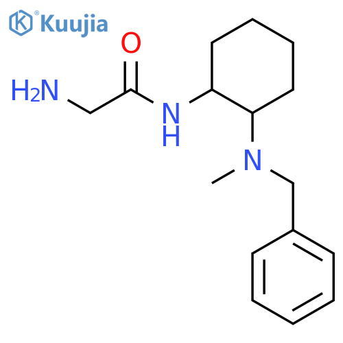 2-AMino-N-[2-(benzyl-Methyl-aMino)-cyclohexyl]-acetaMide structure