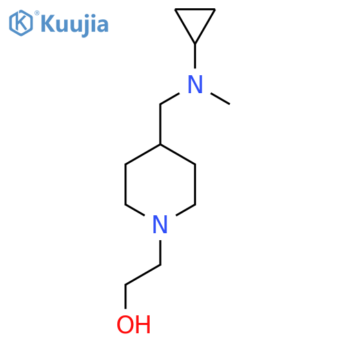 2-{4-[(Cyclopropyl-methyl-amino)-methyl]-piperidin-1-yl}-ethanol structure