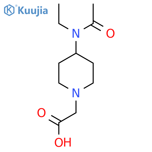 [4-(Acetyl-ethyl-amino)-piperidin-1-yl]-acetic acid structure