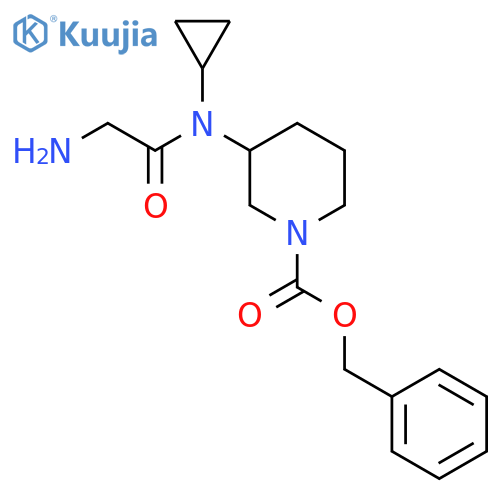 3-[(2-Amino-acetyl)-cyclopropyl-amino]-piperidine-1-carboxylic acid benzyl ester structure