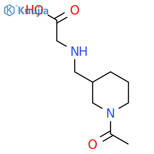 [(1-Acetyl-piperidin-3-ylmethyl)-amino]-acetic acid structure