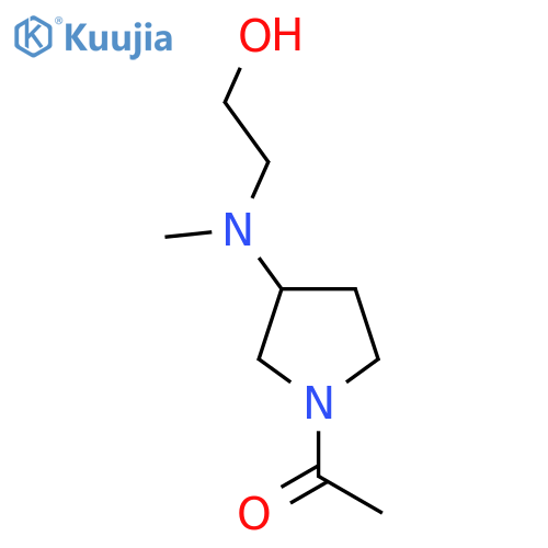 1-{3-[(2-Hydroxy-ethyl)-methyl-amino]-pyrrolidin-1-yl}-ethanone structure