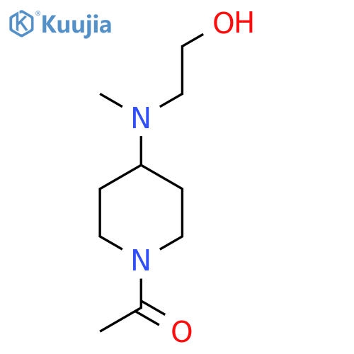 1-{4-[(2-Hydroxy-ethyl)-methyl-amino]-piperidin-1-yl}-ethanone structure