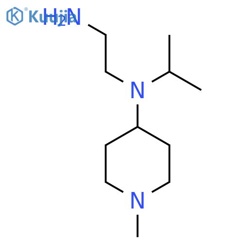 N'-(1-Methylpiperidin-4-yl)-N'-propan-2-ylethane-1,2-diamine structure