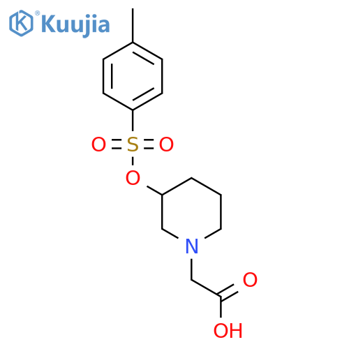 [3-(Toluene-4-sulfonyloxy)-piperidin-1-yl]-acetic acid structure