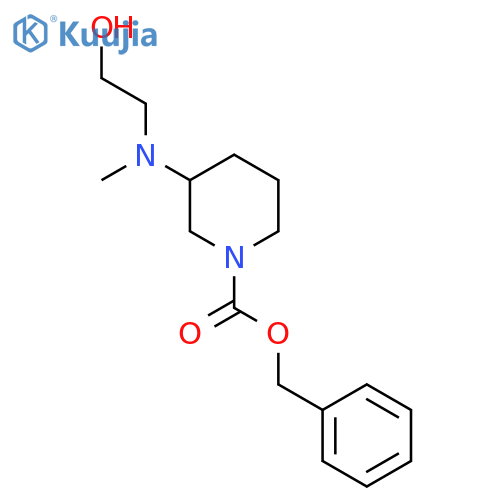 benzyl 3-(2-hydroxyethyl)(methyl)aminopiperidine-1-carboxylate structure