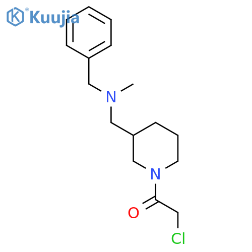 1-{3-[(Benzyl-methyl-amino)-methyl]-piperidin-1-yl}-2-chloro-ethanone structure