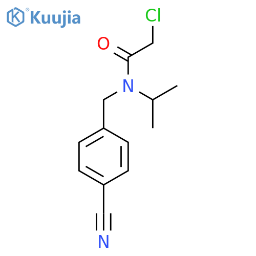 2-Chloro-N-(4-cyano-benzyl)-N-isopropyl-acetamide structure