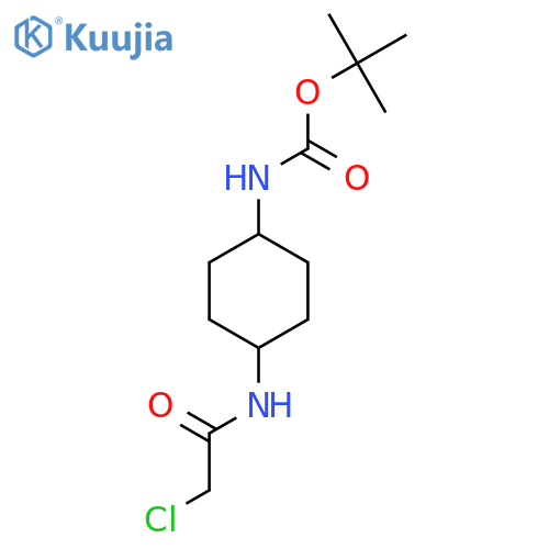 [4-(2-Chloro-acetylamino)-cyclohexyl]-carbamic acid tert-butyl ester structure