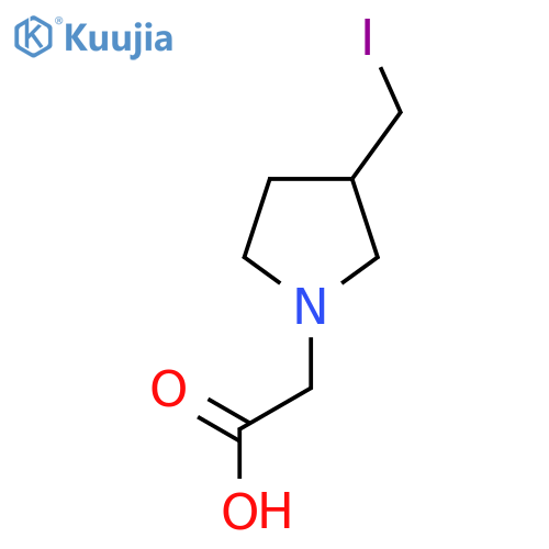(3-Iodomethyl-pyrrolidin-1-yl)-acetic acid structure