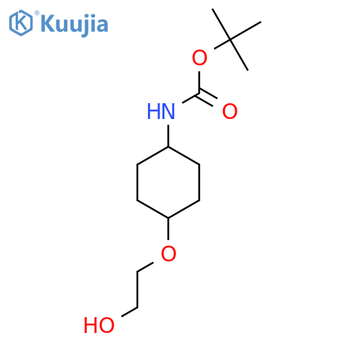 [4-(2-Hydroxy-ethoxy)-cyclohexyl]-carbamic acid tert-butyl ester structure
