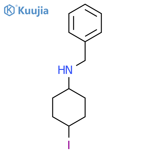 Benzyl-(4-iodo-cyclohexyl)-amine structure