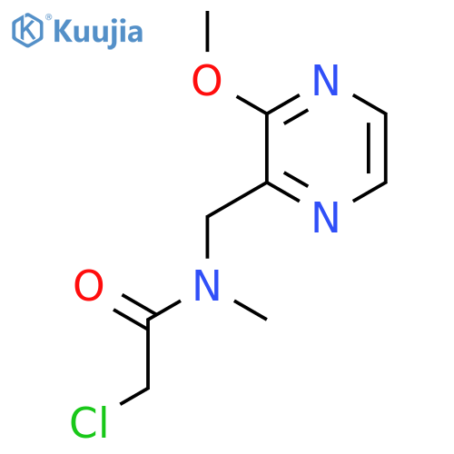2-Chloro-N-(3-methoxy-pyrazin-2-ylmethyl)-N-methyl-acetamide structure