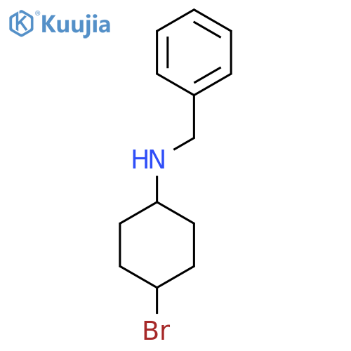 Benzyl-(4-bromo-cyclohexyl)-amine structure