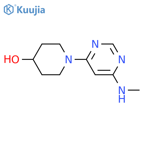 1-(6-(Methylamino)pyrimidin-4-yl)piperidin-4-ol structure