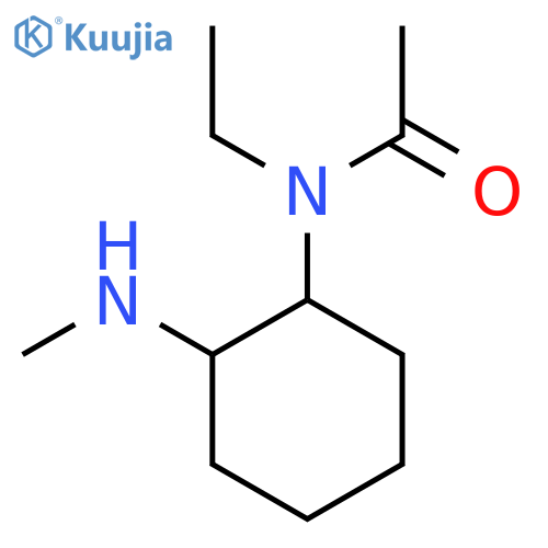 N-Ethyl-N-(2-methylamino-cyclohexyl)-acetamide structure