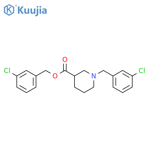 3-Chlorobenzyl 1-(3-chlorobenzyl)piperidine-3-carboxylate structure