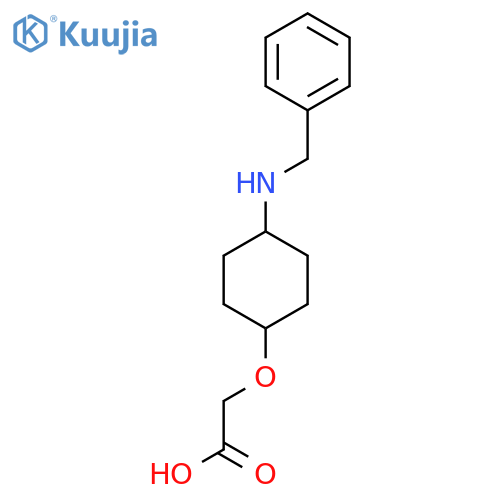 (4-Benzylamino-cyclohexyloxy)-acetic acid structure