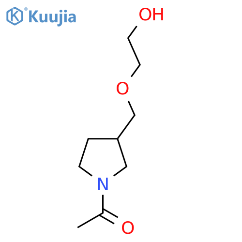 1-[3-(2-Hydroxy-ethoxymethyl)-pyrrolidin-1-yl]-ethanone structure