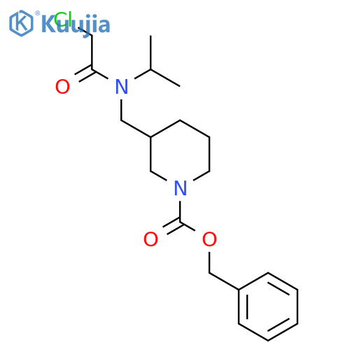 3-{[(2-Chloro-acetyl)-isopropyl-amino]-methyl}-piperidine-1-carboxylic acid benzyl ester structure