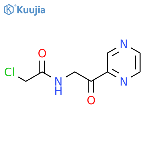 2-Chloro-N-(2-oxo-2-pyrazin-2-yl-ethyl)-acetamide structure
