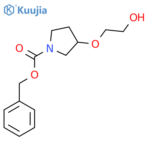 benzyl 3-(2-hydroxyethoxy)pyrrolidine-1-carboxylate structure