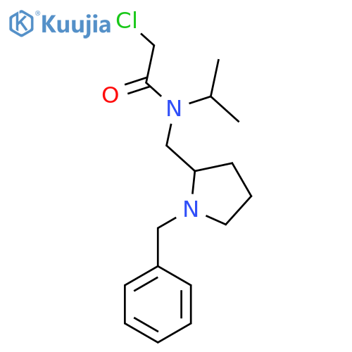 N-(1-Benzyl-pyrrolidin-2-ylmethyl)-2-chloro-N-isopropyl-acetamide structure