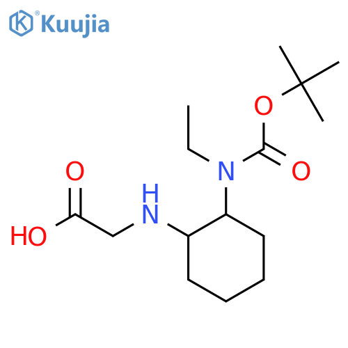 [2-(Tert-Butoxycarbonyl-ethyl-amino)-cyclohexylamino]-acetic acid structure