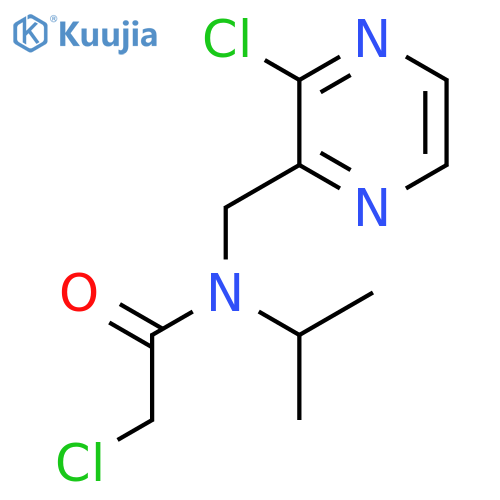 2-Chloro-N-(3-chloro-pyrazin-2-ylmethyl)-N-isopropyl-acetamide structure