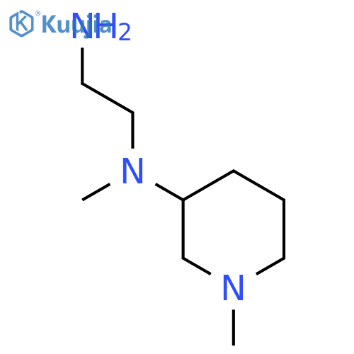 N*1*-Methyl-N*1*-(1-methyl-piperidin-3-yl)-ethane-1,2-diamine structure