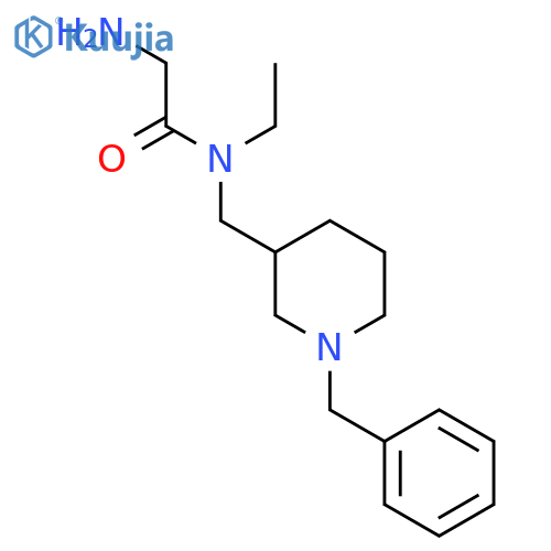 2-Amino-N-(1-benzyl-piperidin-3-ylmethyl)-N-ethyl-acetamide structure