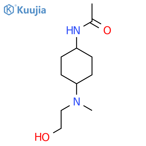 N-{4-[(2-Hydroxy-ethyl)-methyl-amino]-cyclohexyl}-acetamide structure