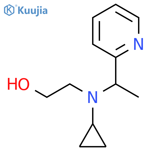 2-[Cyclopropyl-(1-pyridin-2-yl-ethyl)-amino]-ethanol structure