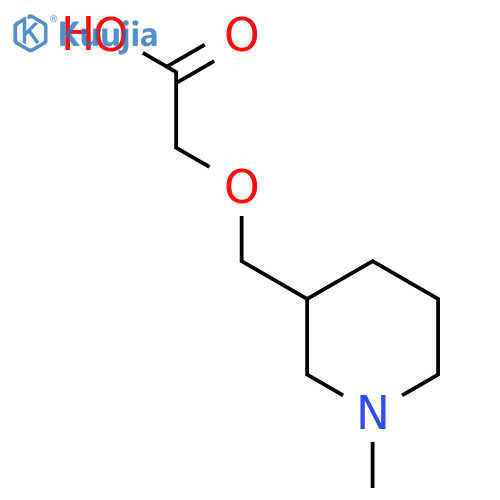 2-[(1-methylpiperidin-3-yl)methoxy]acetic acid structure