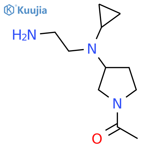 1-{3-[(2-Amino-ethyl)-cyclopropyl-amino]-pyrrolidin-1-yl}-ethanone structure
