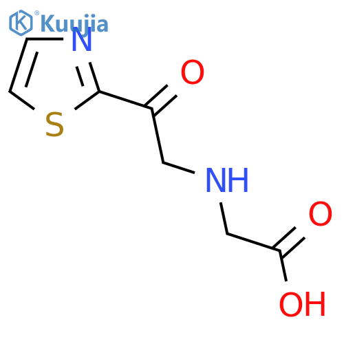 (2-Oxo-2-thiazol-2-yl-ethylamino)-acetic acid structure