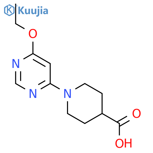 1-(6-Ethoxypyrimidin-4-yl)piperidine-4-carboxylic acid structure