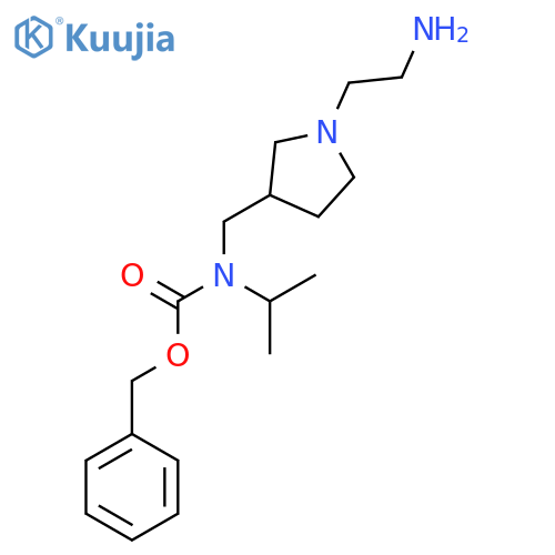 [1-(2-Aminooxy-ethyl)-pyrrolidin-3-ylmethyl]-isopropyl-carbamic acid benzyl ester structure