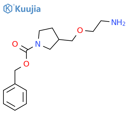 3-(2-Amino-ethoxymethyl)-pyrrolidine-1-carboxylic acid benzyl ester structure