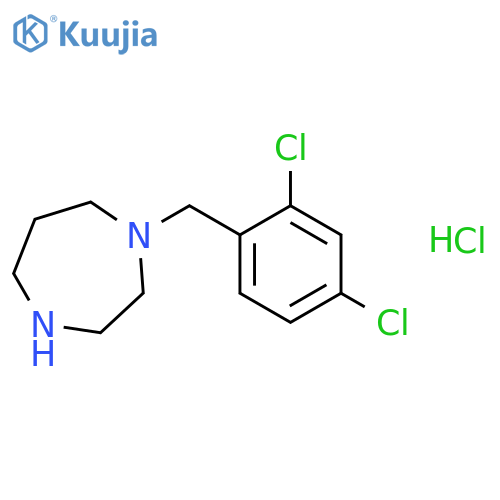 1-(2,4-Dichlorobenzyl)-1,4-diazepane hydrochloride structure