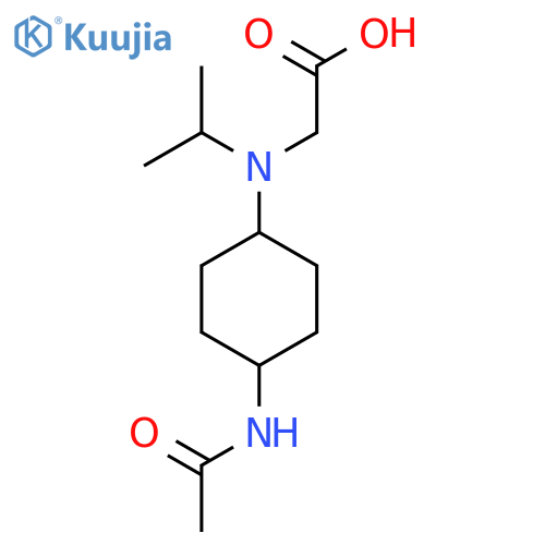 [(4-Acetylamino-cyclohexyl)-isopropyl-amino]-acetic acid structure