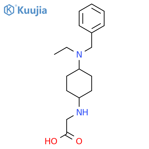 [4-(Benzyl-ethyl-amino)-cyclohexylamino]-acetic acid structure