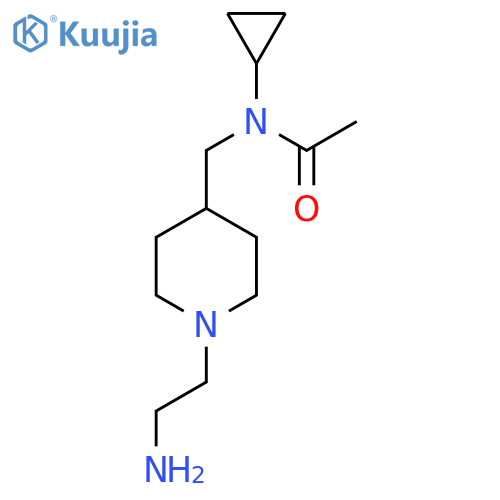 N-[1-(2-Amino-ethyl)-piperidin-4-ylmethyl]-N-cyclopropyl-acetamide structure
