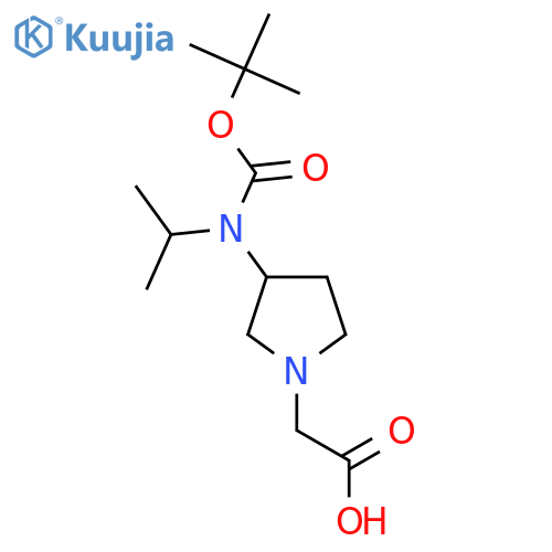 [3-(Tert-Butoxycarbonyl-isopropyl-amino)-pyrrolidin-1-yl]-acetic acid structure