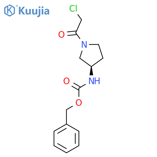 [(R)-1-(2-Chloro-acetyl)-pyrrolidin-3-yl]-carbamic acid benzyl ester structure