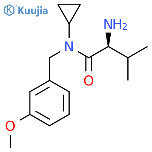(S)-2-Amino-N-cyclopropyl-N-(3-methoxy-benzyl)-3-methyl-butyramide structure