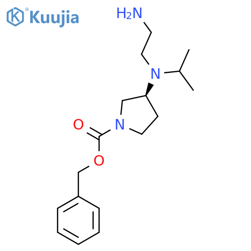 (S)-3-[(2-Amino-ethyl)-isopropyl-amino]-pyrrolidine-1-carboxylic acid benzyl ester structure
