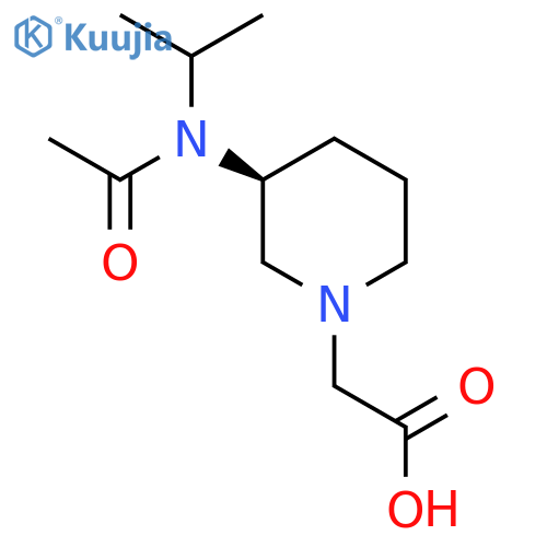 [(S)-3-(Acetyl-isopropyl-amino)-piperidin-1-yl]-acetic acid structure